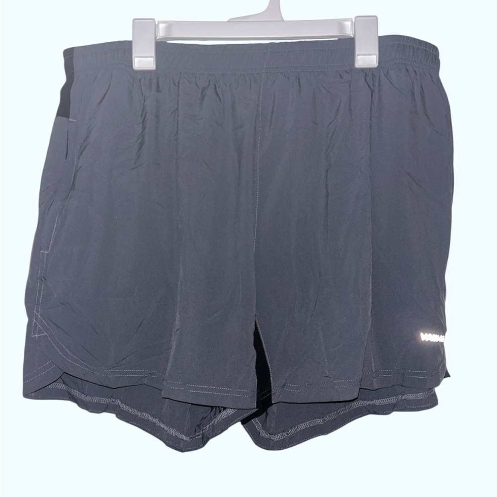 🍪 Vayager Men’s Athletic Shorts Gray / Black XXXL - FITS LIKE XXL